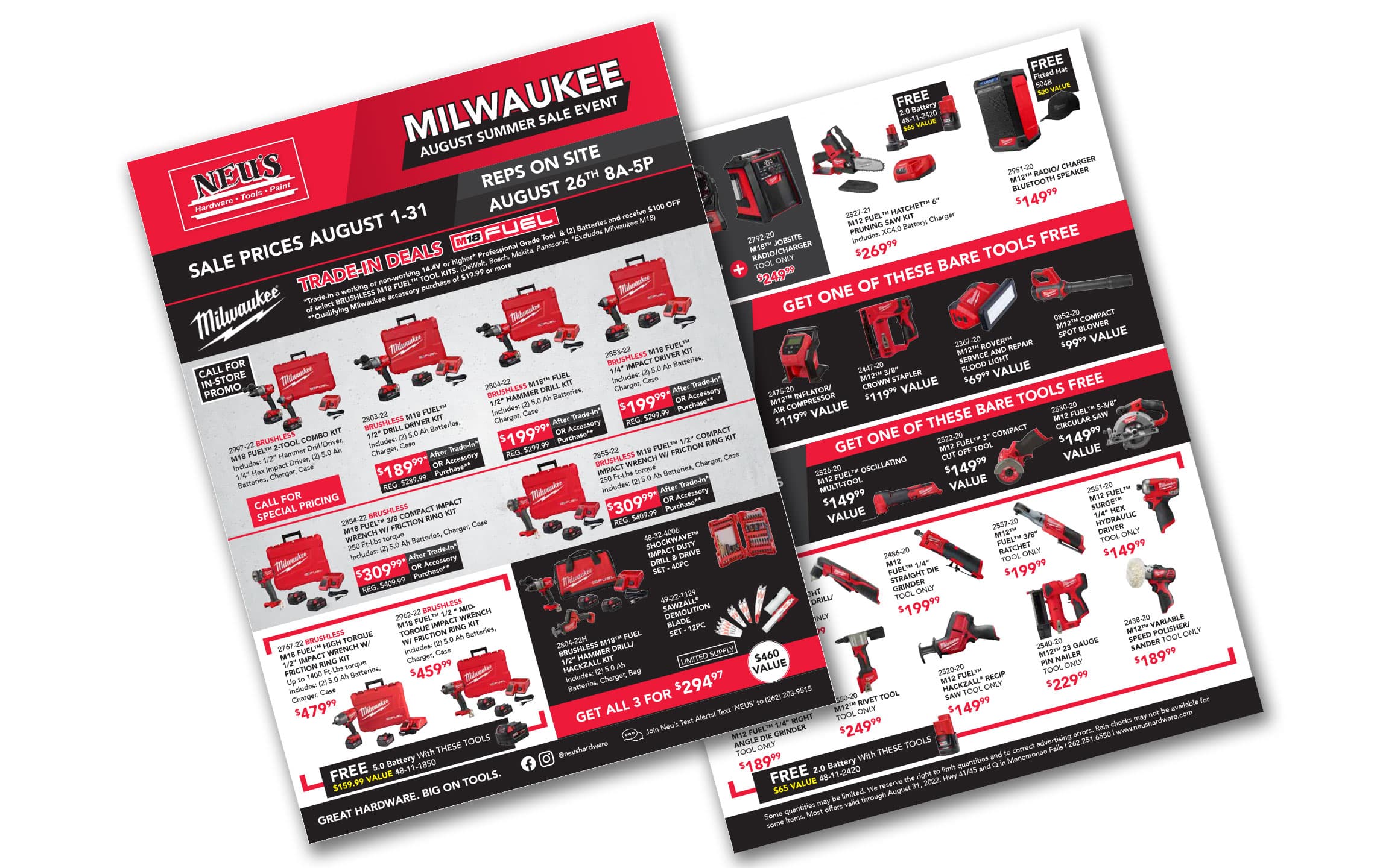 Milwaukee Tool Sale!!