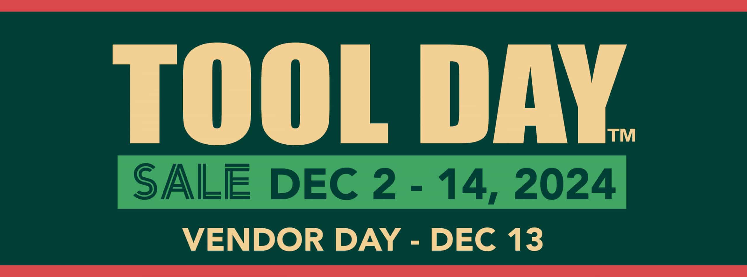 Neu's Tool Day December 2024